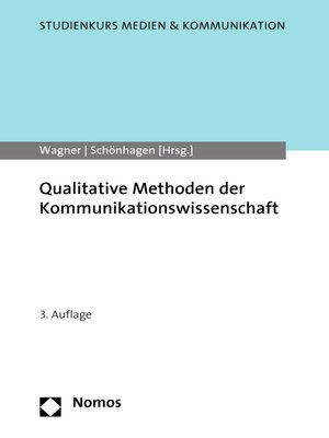 cover image of Qualitative Methoden der Kommunikationswissenschaft
